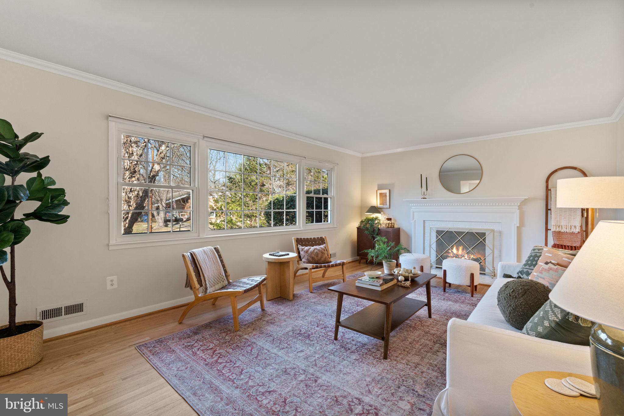 Large window streams in lots of natural light.
