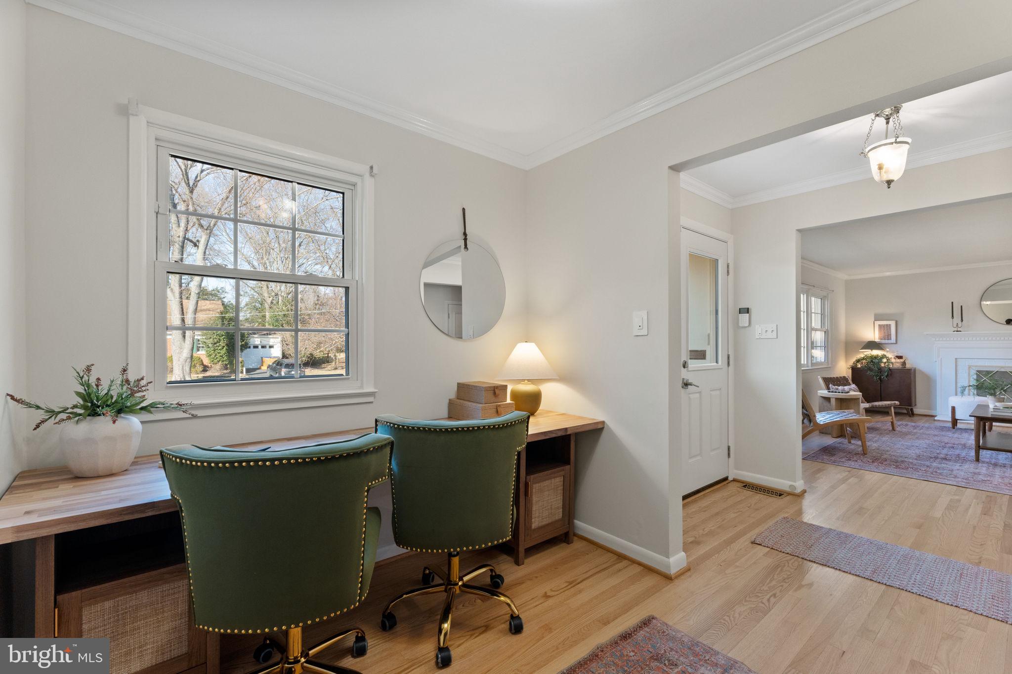 2407 Culpeper Road Alexandria, VA 22308 - Photo 10 of 57 The office features a desk with a lovely view.