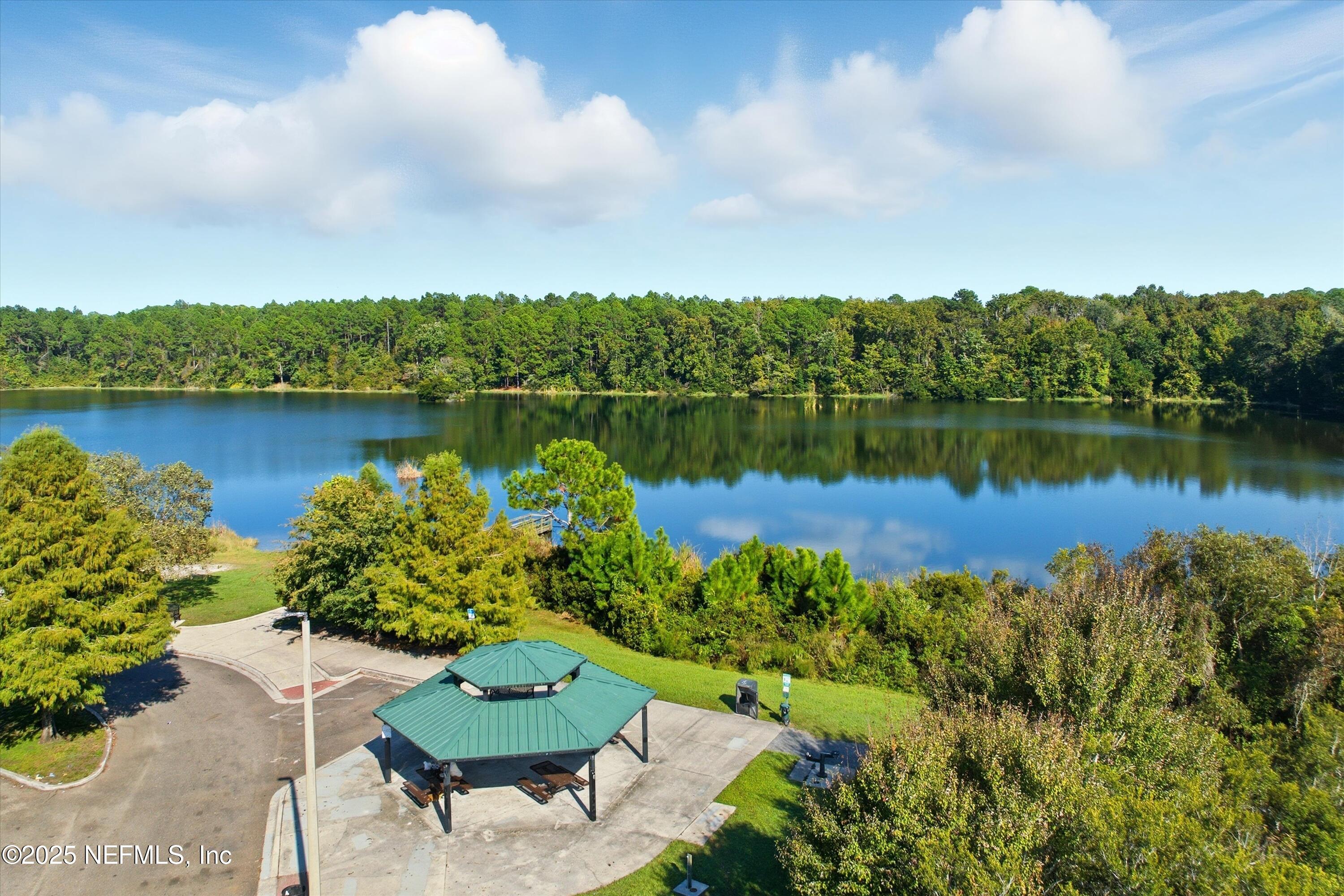 3884 Hammock Bluff Drive Jacksonville, FL 32226 - Photo 9 of 34 a view of a lake with a house in the background