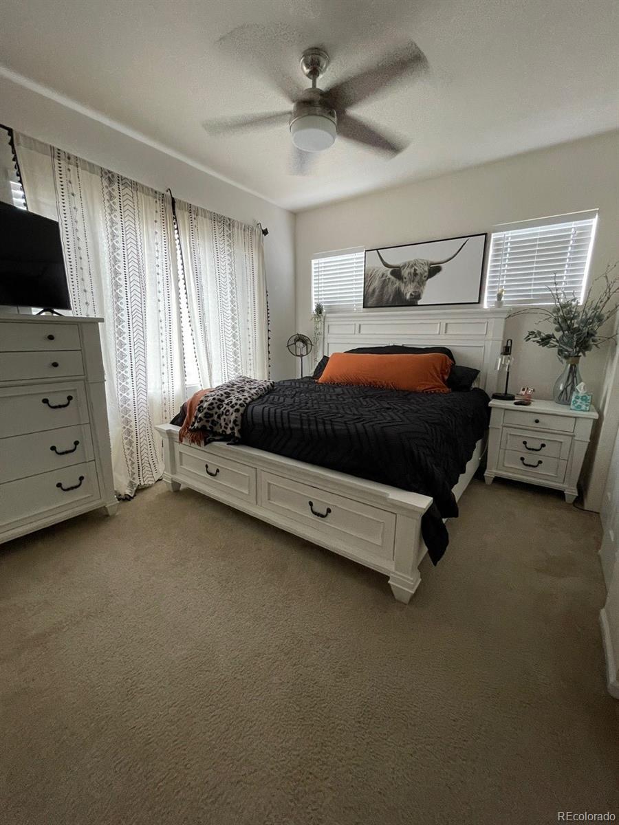 12948 Grant Circle East, Unit B Thornton, CO 80241 - Photo 14 of 24 a spacious bedroom with a bed and a tv