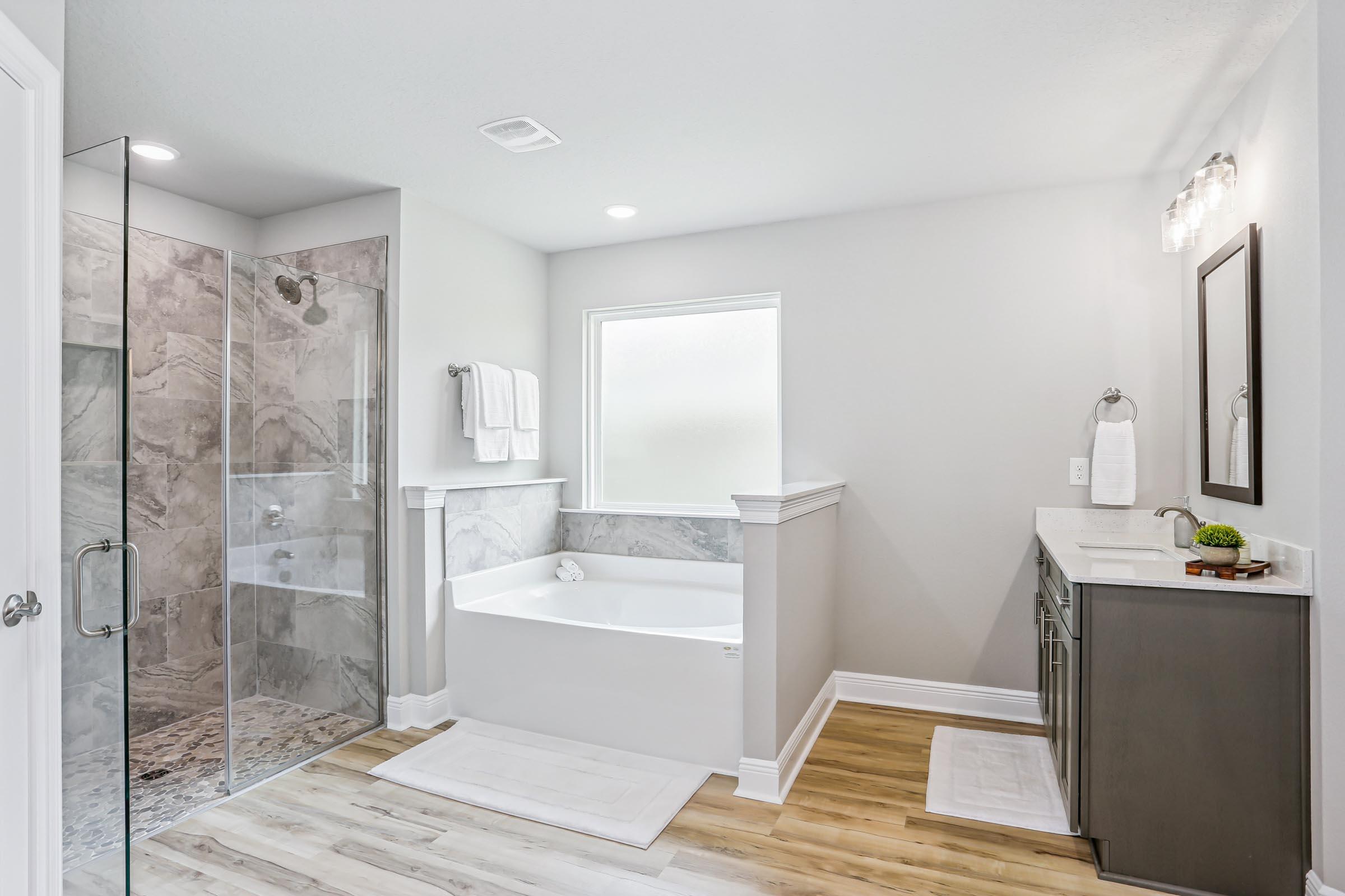 4863 Horace Lunsford Road Milton, FL 32570 - Photo 21 of 36 a bathroom with a sink a toilet and shower