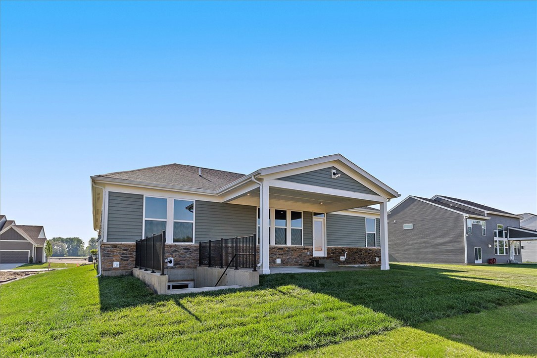 407 South Landon Lane Springfield, OH 45502 - Photo 21 of 30 This newly constructed residence showcases a covered patio perfect for outdoor enjoyment.