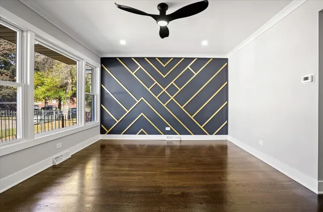 a view of wooden floor in a room