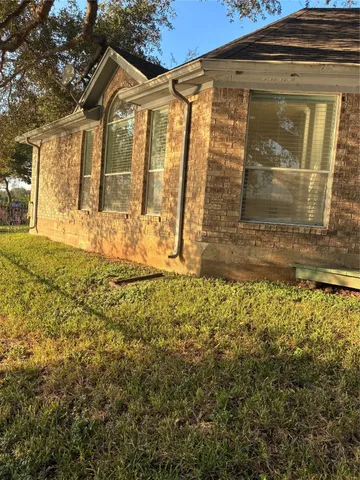 a backyard of a house