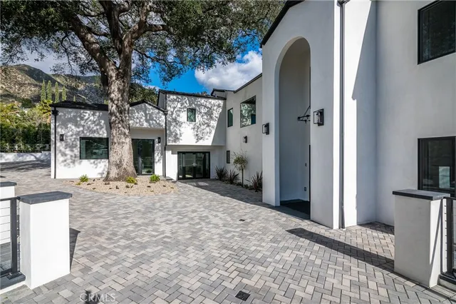 a view of a entryway door front of house