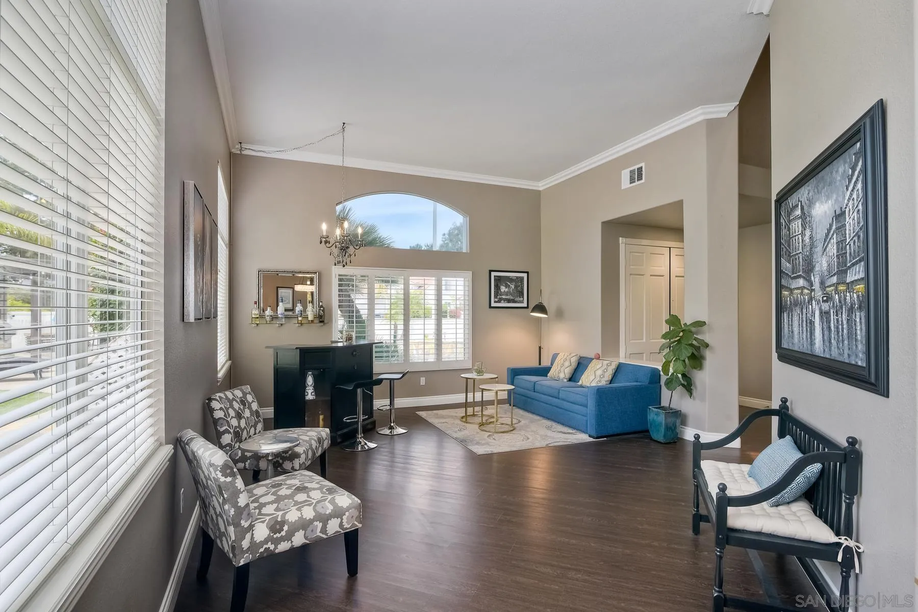 3670 Sutter Court Oceanside, CA 92056 - Photo 8 of 43 a living room with fireplace furniture and a large window
