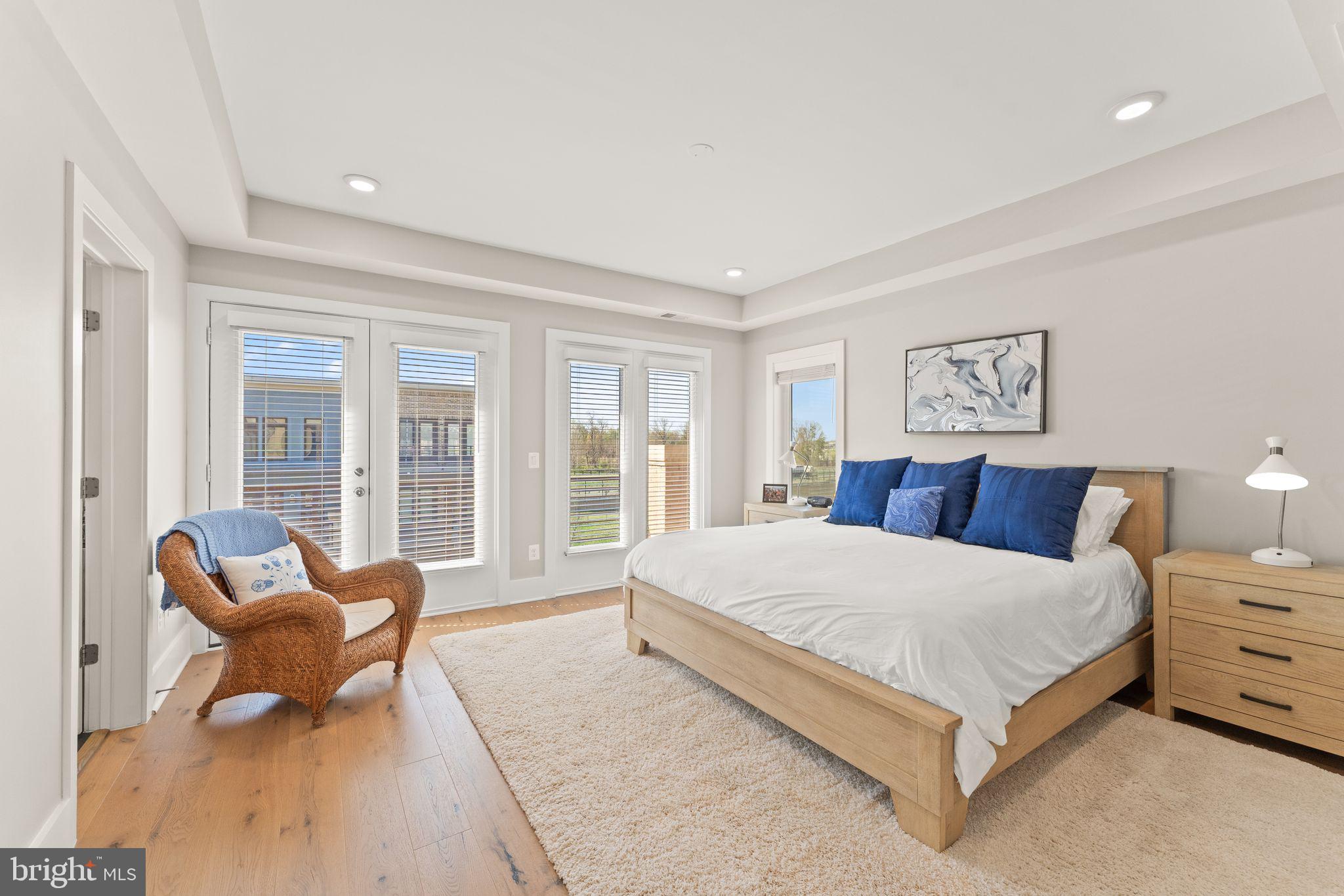 20052 Old Line Terrace Ashburn, VA 20147 - Photo 27 of 67 a bedroom with a bed and a couch