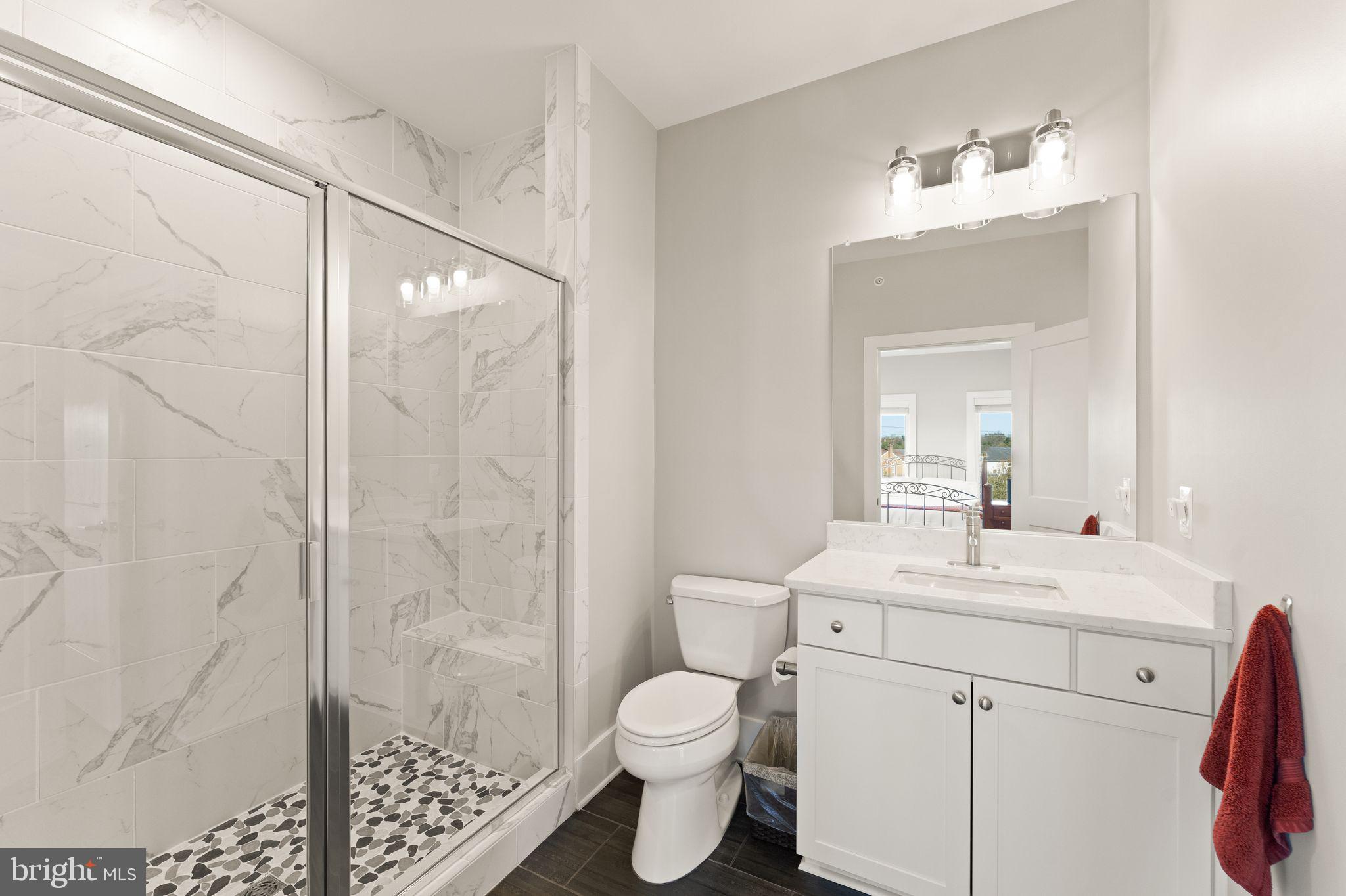 20052 Old Line Terrace Ashburn, VA 20147 - Photo 51 of 67 a bathroom with a sink toilet and shower