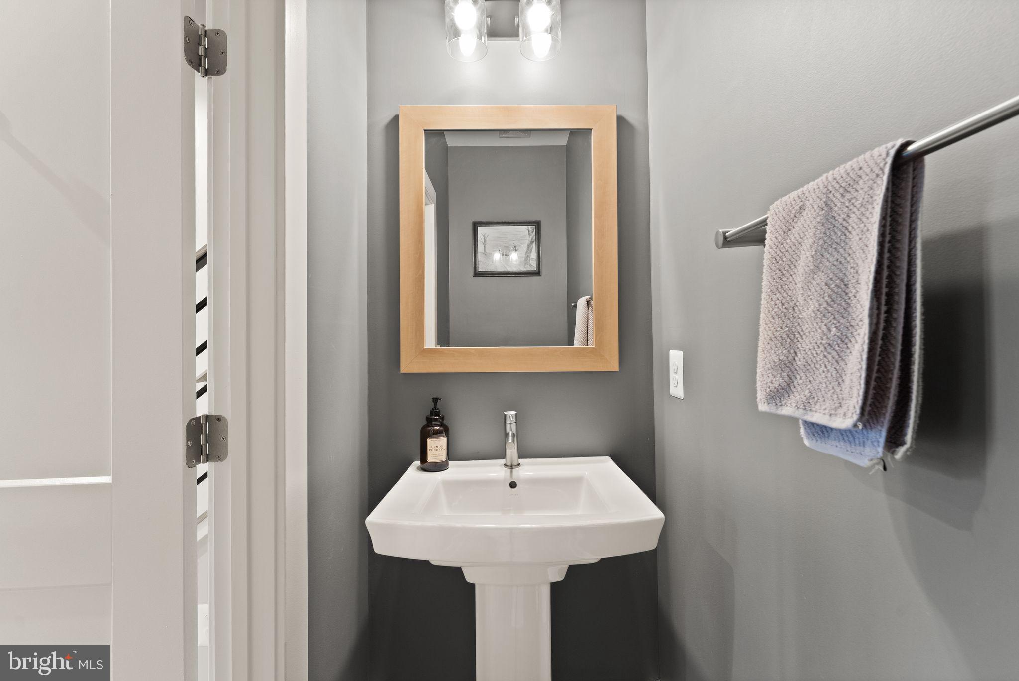 20052 Old Line Terrace Ashburn, VA 20147 - Photo 56 of 67 a bathroom with a sink and a mirror