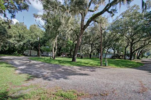 a view of road with trees
