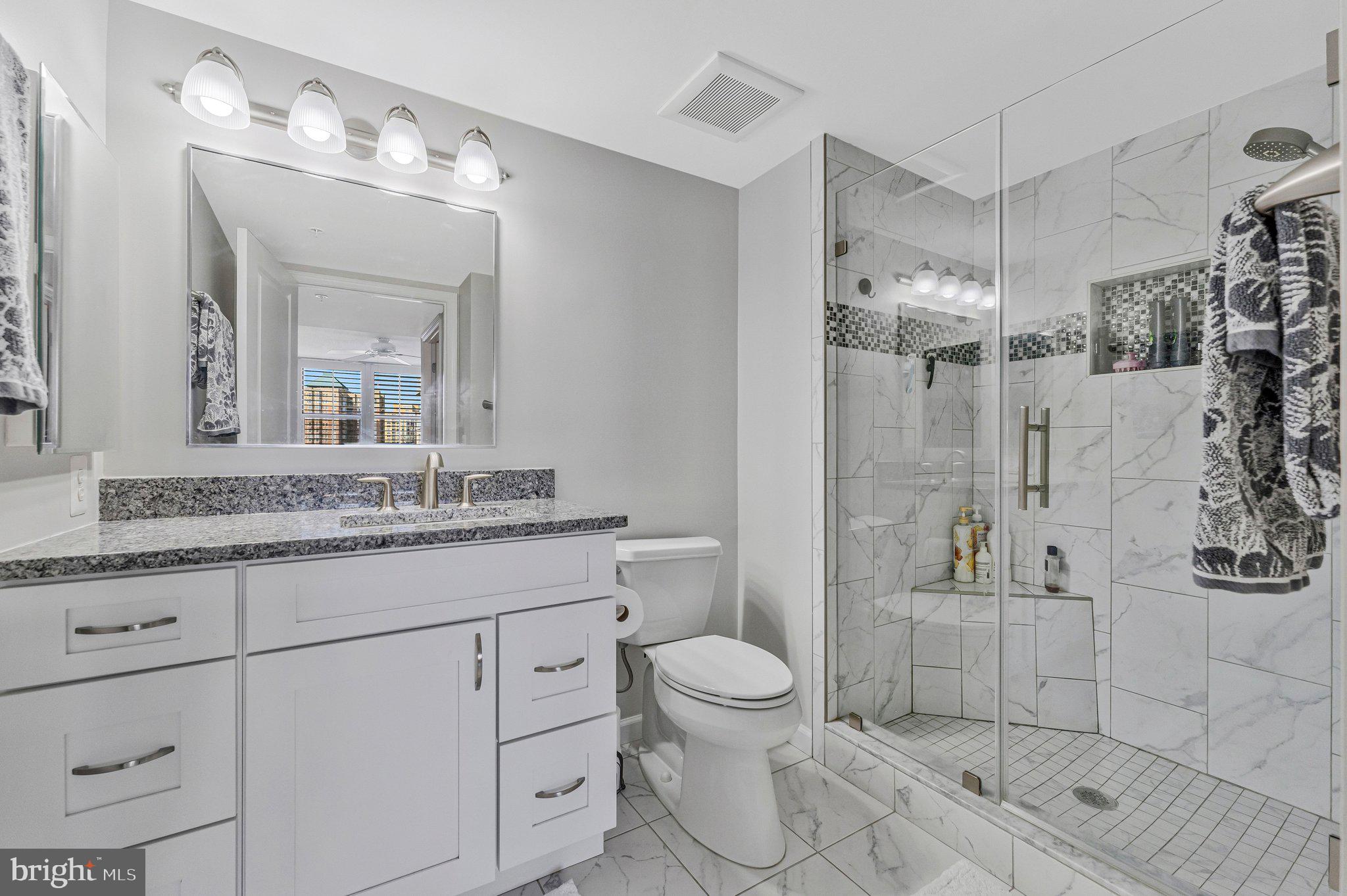 11800 Sunset Hills Road, Unit 826 Reston, VA 20190 - Photo 19 of 61 Ensuite renovated primary bathroom