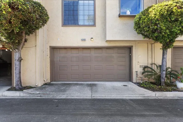 a front view of a house