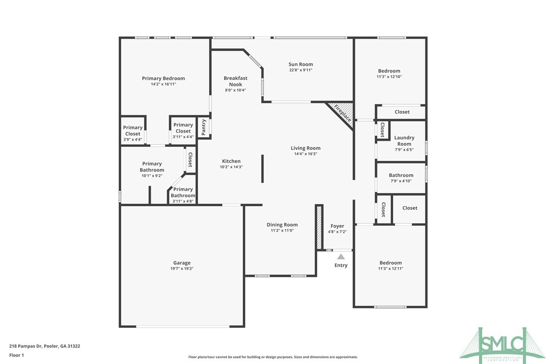 218 Pampas Drive Pooler, GA 31322 - Photo 50 of 50 Floor Plan