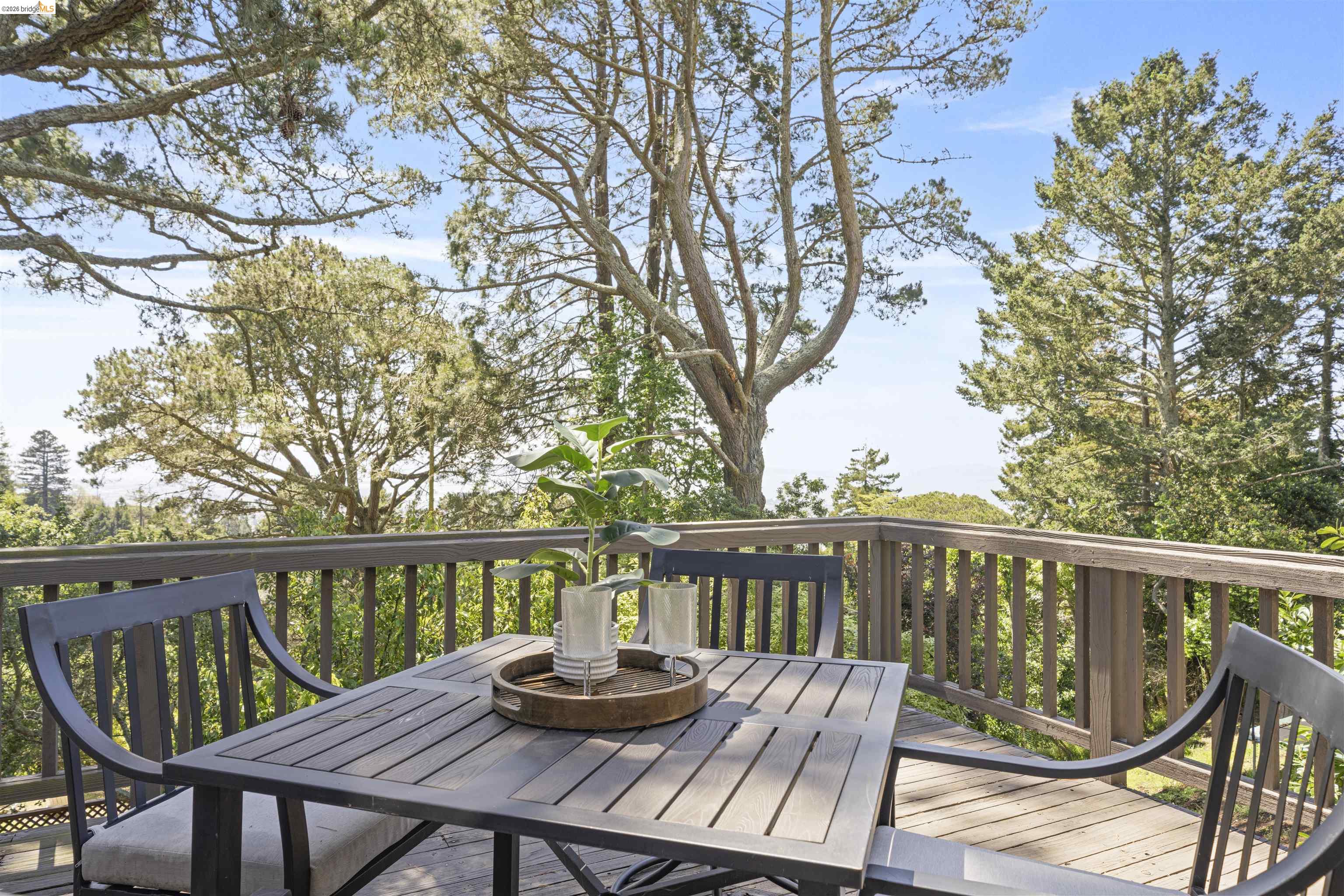 1170 Sterling Avenue Berkeley, CA 94708 - Photo 17 of 52 Wooden deck featuring outdoor dining space