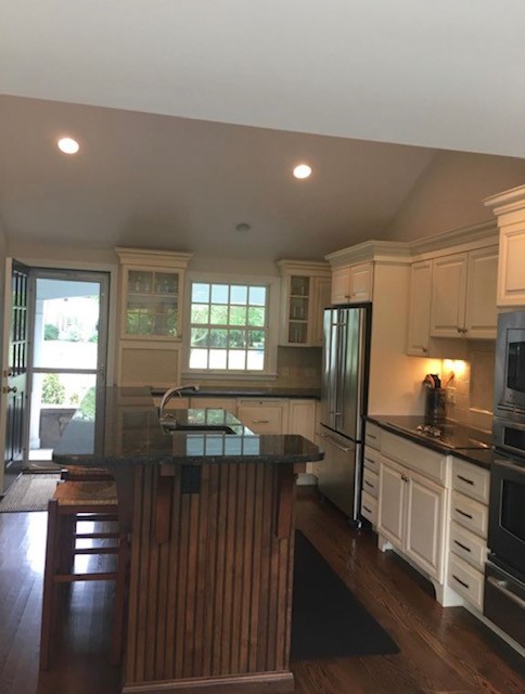 27 Lee Road Barrington, RI 02806 - Photo 4 of 18 kitchen with island and soaring ceilings...