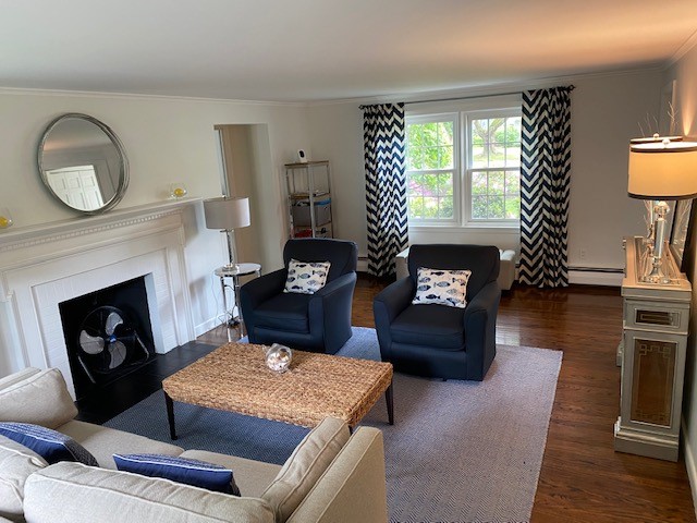 27 Lee Road Barrington, RI 02806 - Photo 7 of 18 Lovely living room with second fireplace...