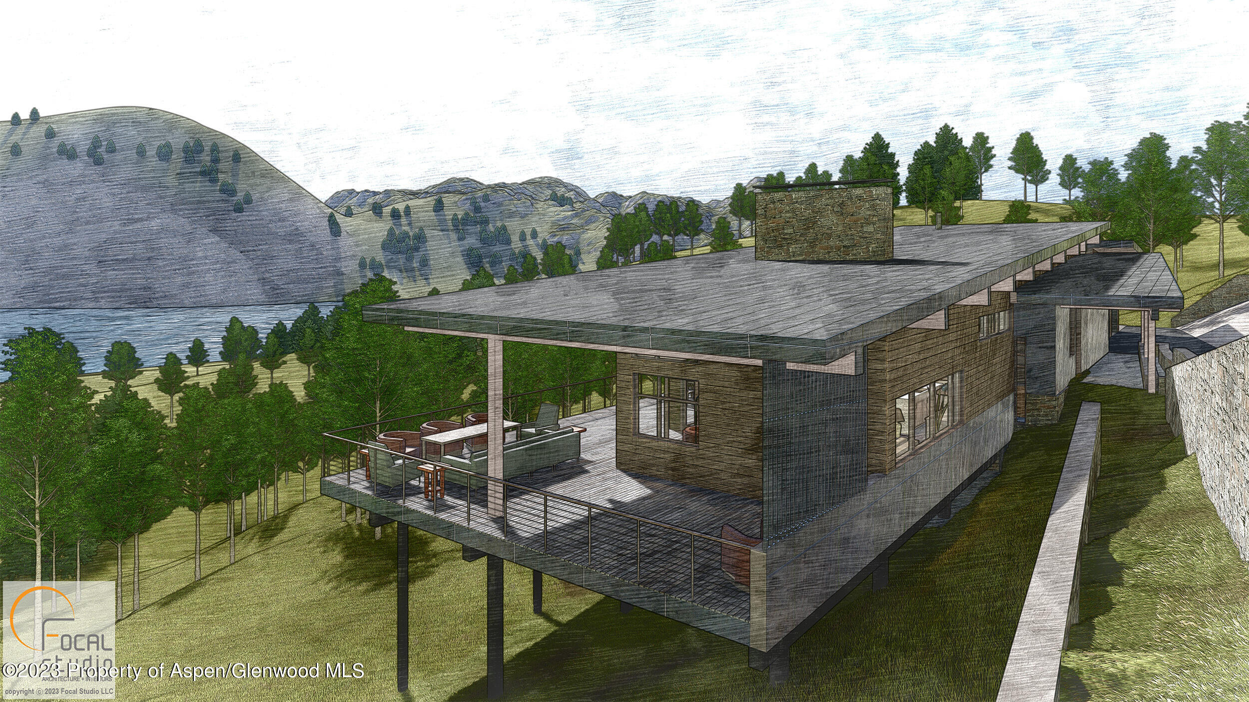 260 Wapiti Way Basalt, CO 81621 - Photo 4 of 20 a terrace with outdoor seating and trees