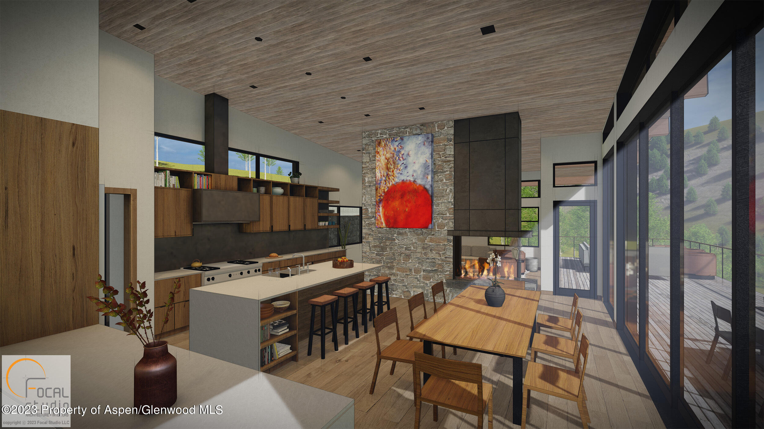 260 Wapiti Way Basalt, CO 81621 - Photo 5 of 20 a view of a dining room with furniture window and outside view