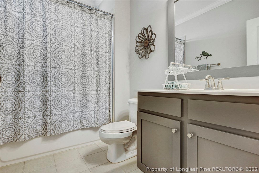 4139 Olde Judd Drive Willow Spring, NC 27592 - Photo 28 of 42 a bathroom with a toilet sink and mirror