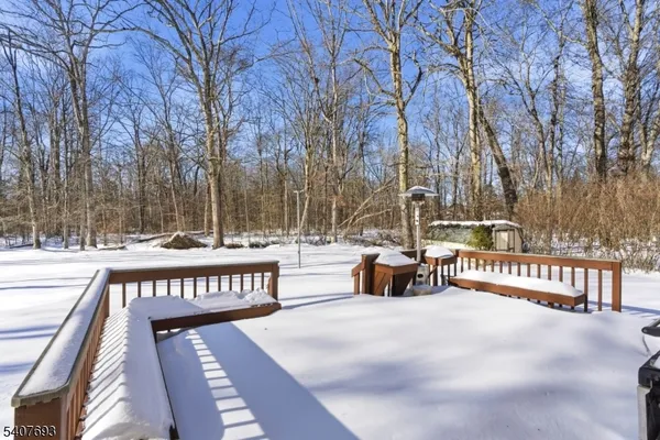 a view of wooden deck