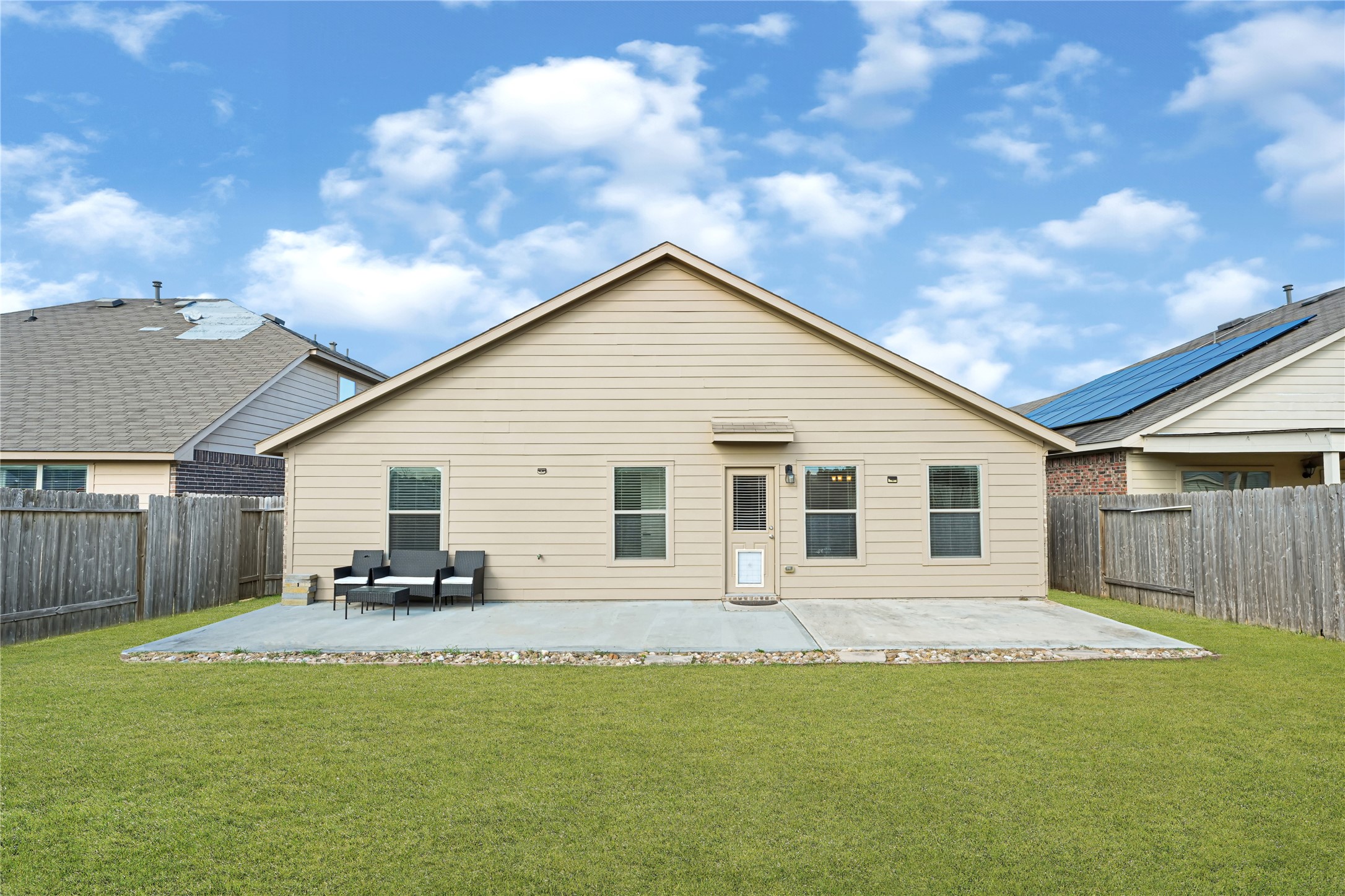 23343 Dukes Run Drive Spring, TX 77373 - Photo 19 of 21 a front view of house with yard and trees in the background