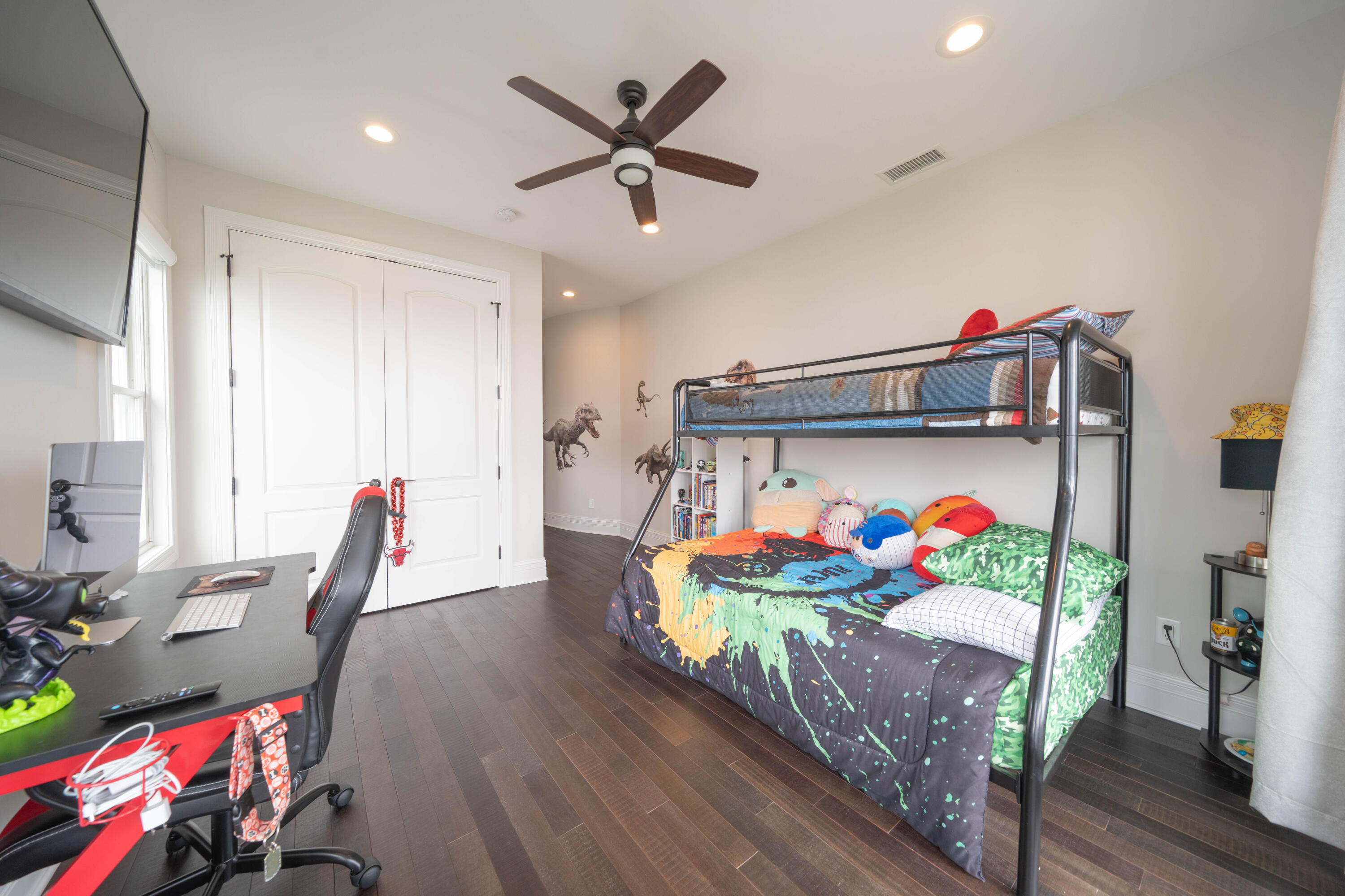 13941 Lakeview Point Road Cedar Lake, IN 46303 - Photo 34 of 64 a bed room with furniture and a gym machine