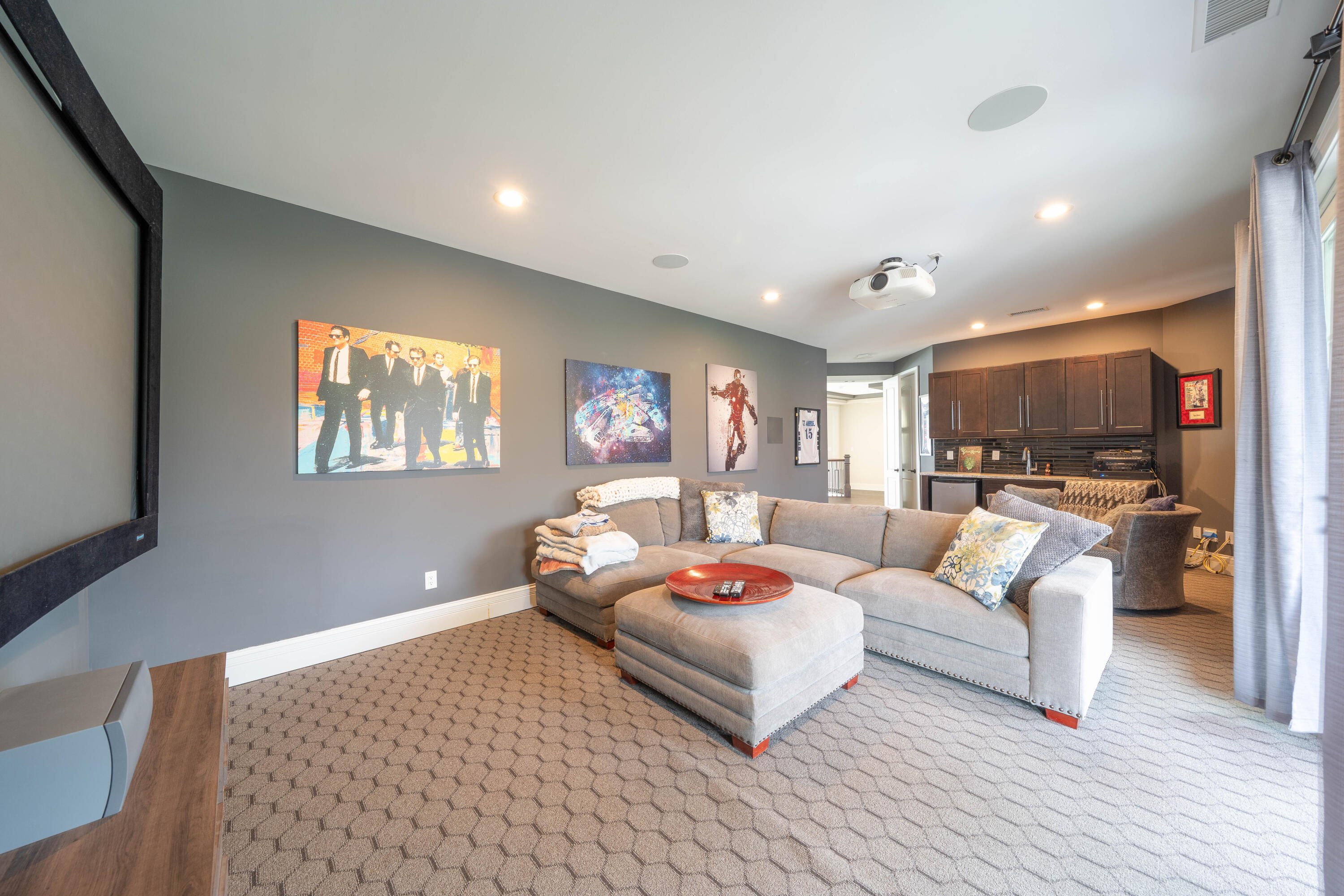 13941 Lakeview Point Road Cedar Lake, IN 46303 - Photo 41 of 64 a living room with furniture and a flat screen tv
