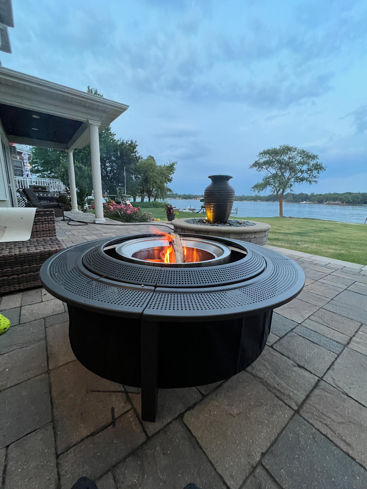 13941 Lakeview Point Road Cedar Lake, IN 46303 - Photo 49 of 64 a outdoor dining space with furniture and garden