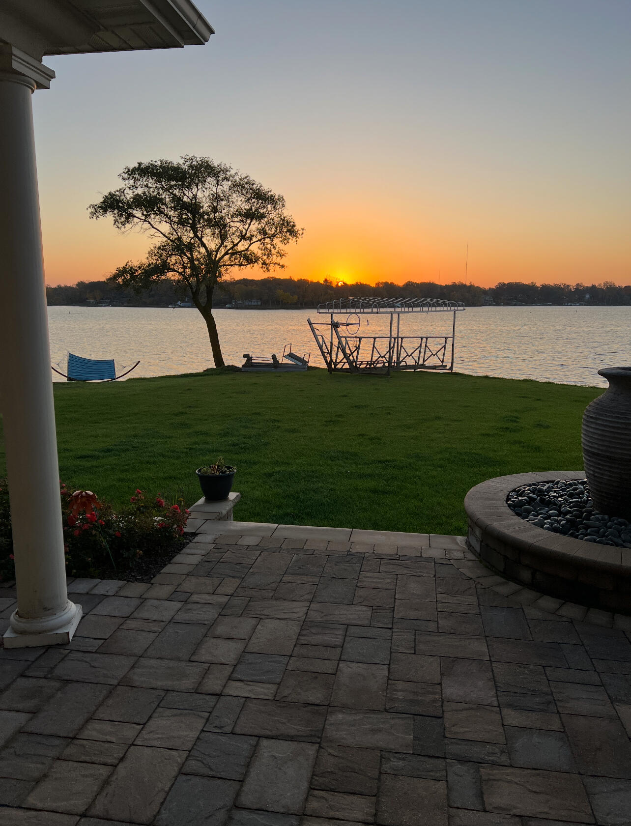 13941 Lakeview Point Road Cedar Lake, IN 46303 - Photo 53 of 64 a view of a garden with an ocean view