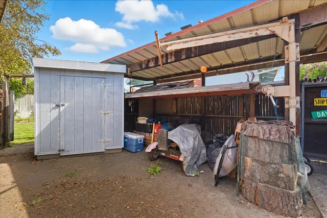 a view of storage and utility room