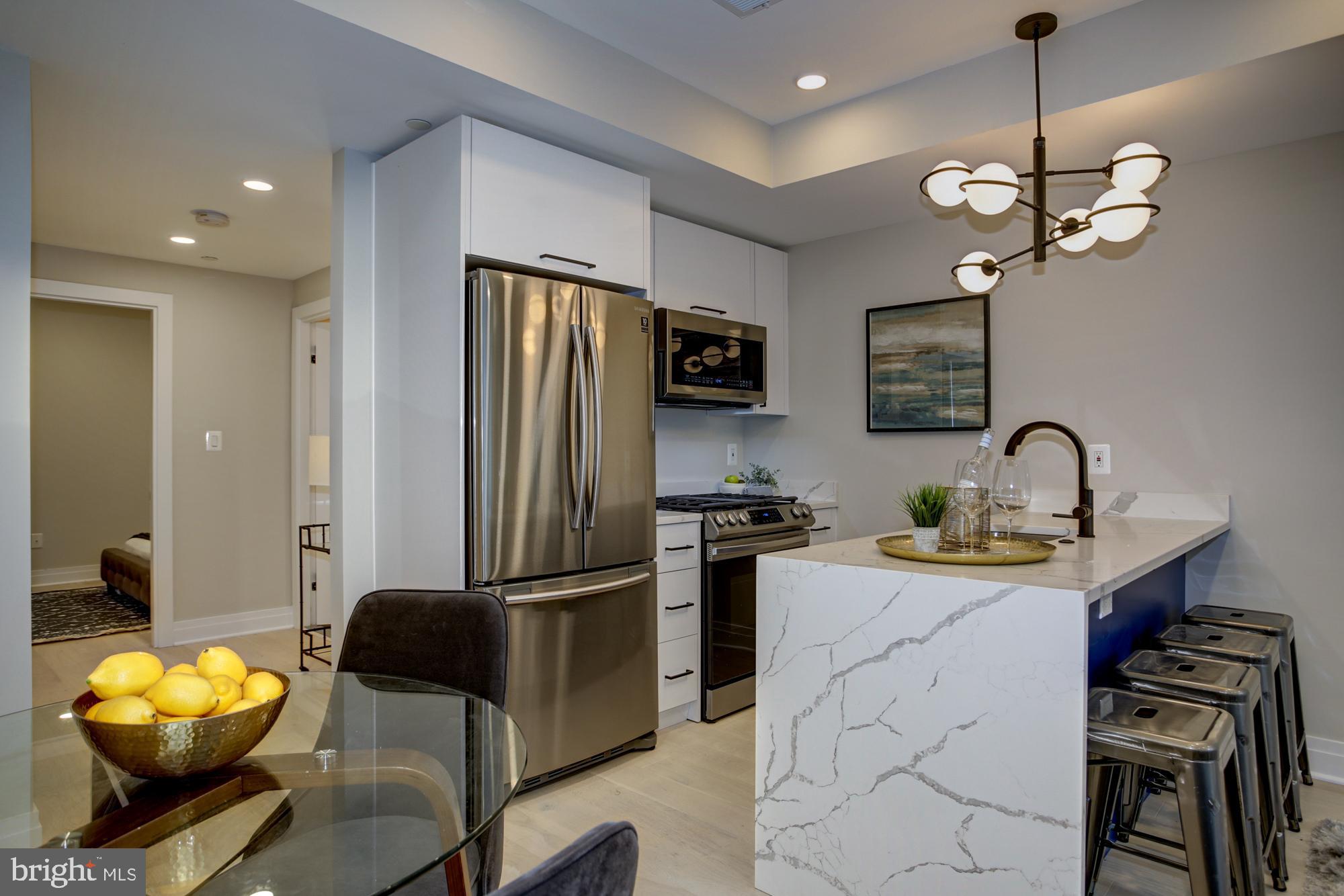 2301 Ontario Road Northwest, Unit 1 Washington, DC 20009 - Photo 2 of 15 Chic modern kitchen