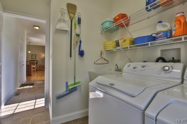 297 Meyer Road Nazareth, PA 18064 - Photo 28 of 41 a utility room with dryer and washer