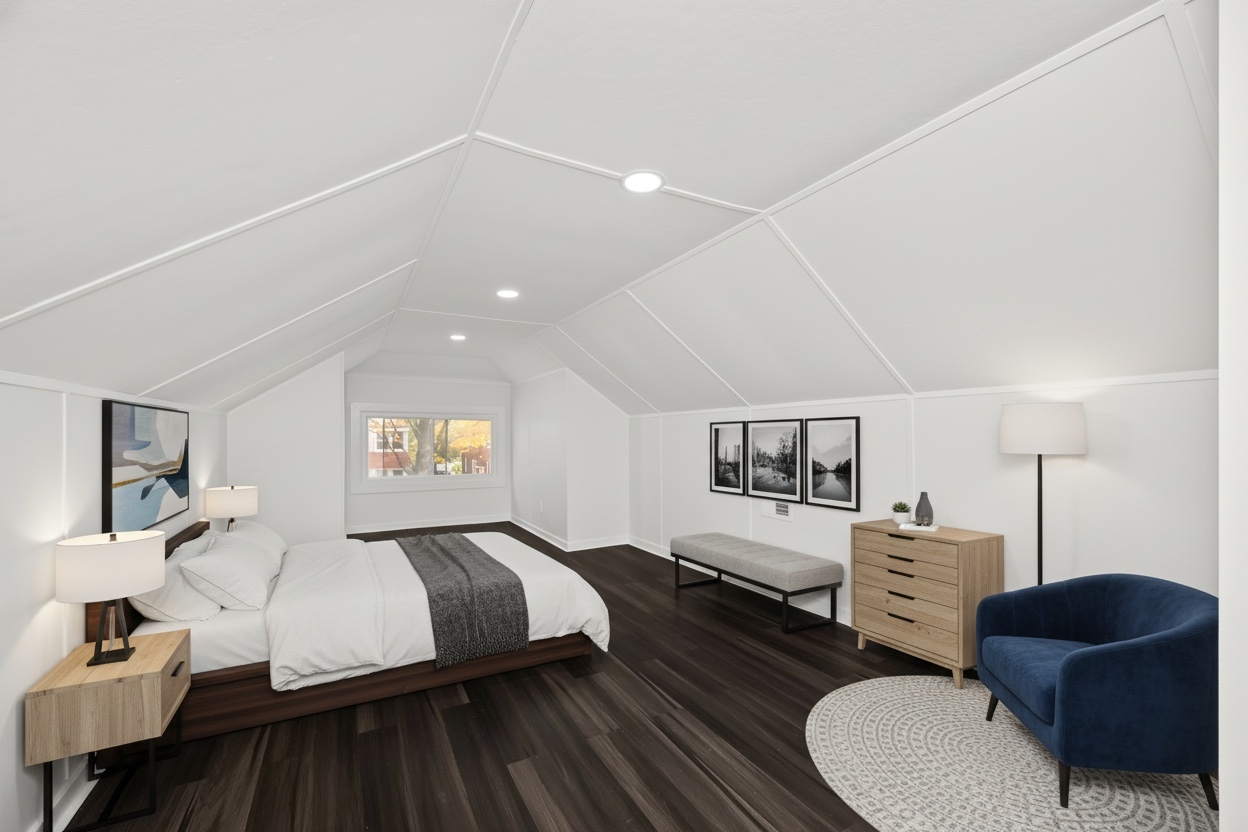 7832 South Paxton Avenue Chicago, IL 60649 - Photo 25 of 59 a large bedroom with a bed and window