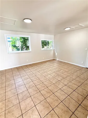 a view of a room & window