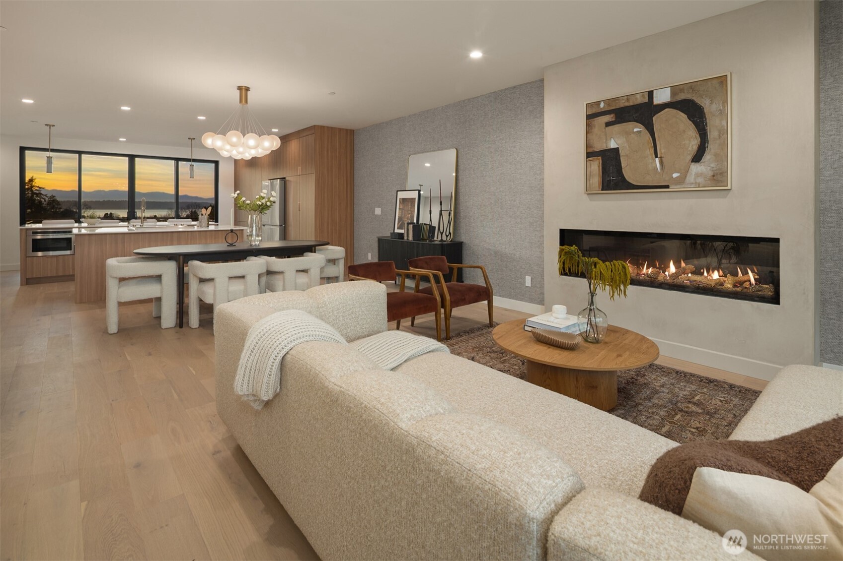 614 5th Avenue South, Unit A103 Edmonds, WA 98020 - Photo 15 of 28 a living room with furniture and kitchen view