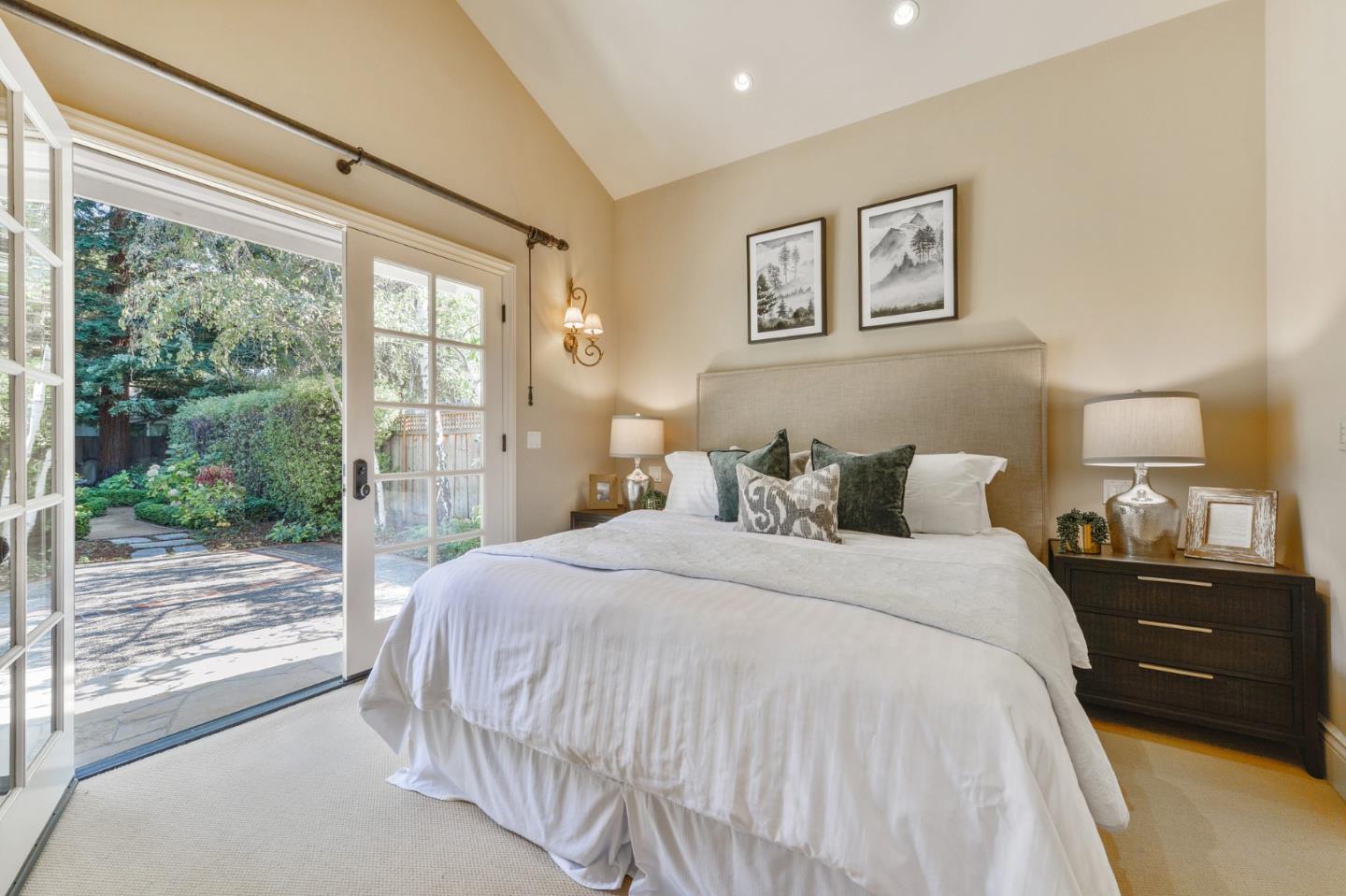 60 Holbrook Lane Atherton, CA 94027 - Photo 17 of 29 a bedroom with a bed and a large window