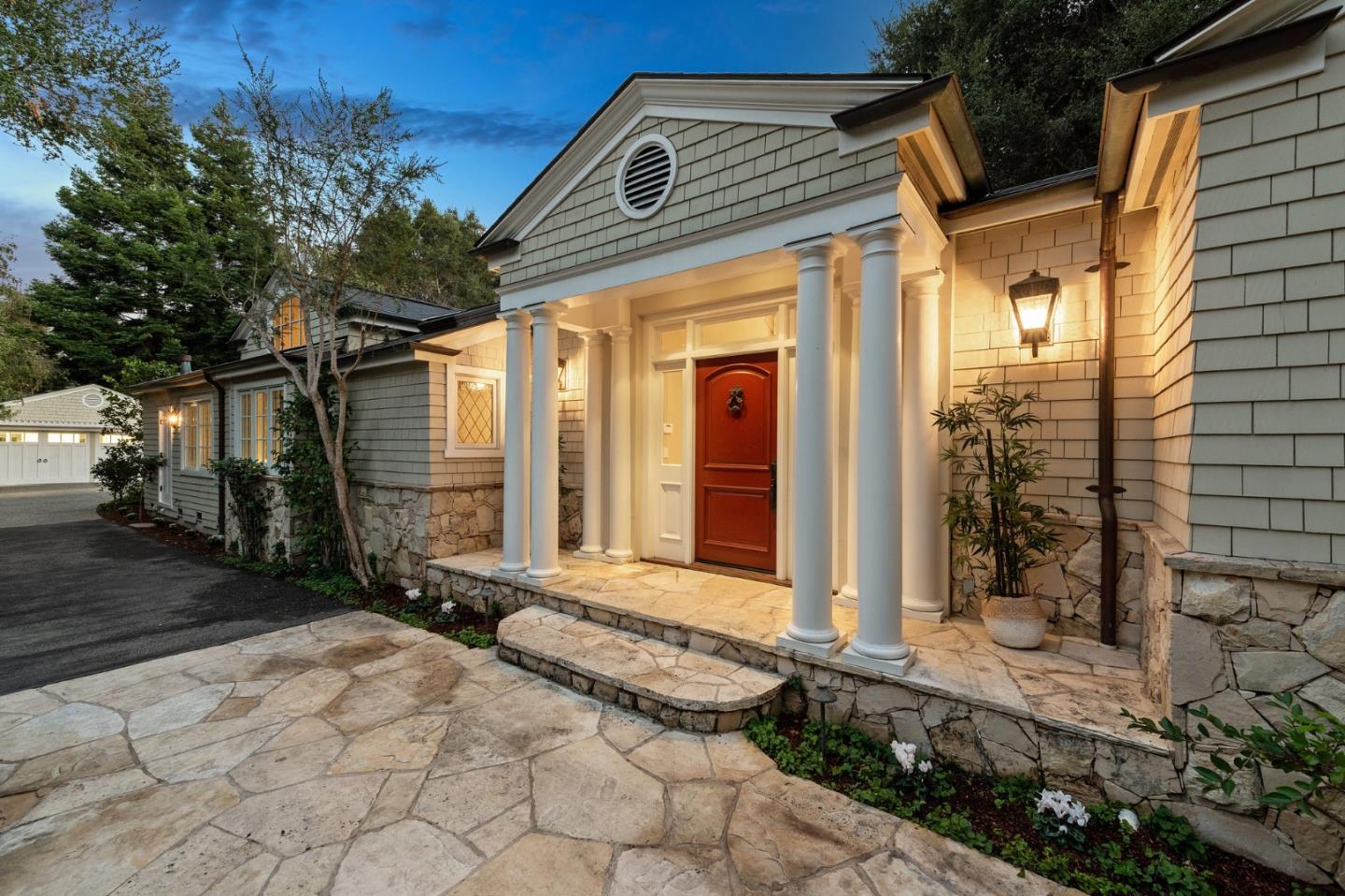 60 Holbrook Lane Atherton, CA 94027 - Photo 3 of 29 a front view of a house with a yard