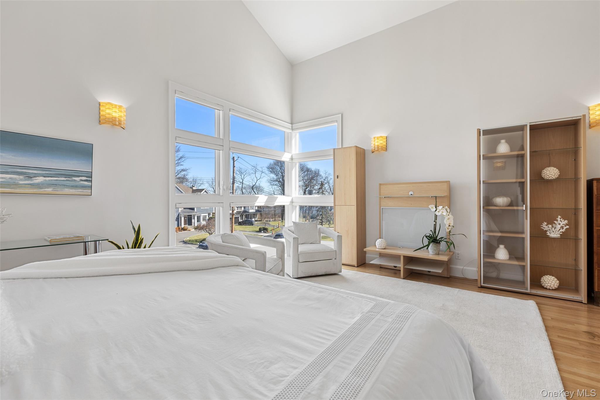 4 Trails End Rye, NY 10580 - Photo 22 of 44 a bedroom with a bed and a large cabinets