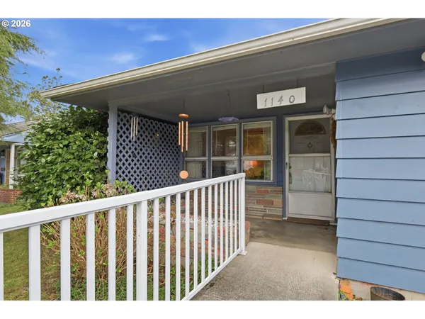 a view of a house with a porch