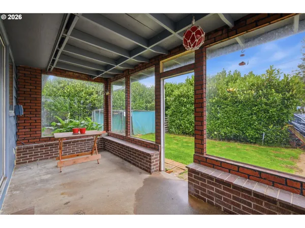 a view of outdoor space and balcony