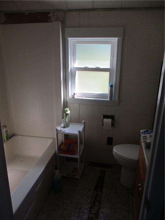 156 Doyle Road Sarver, PA 16055 - Photo 15 of 25 a bathroom with a sink a toilet a mirror and bathtub