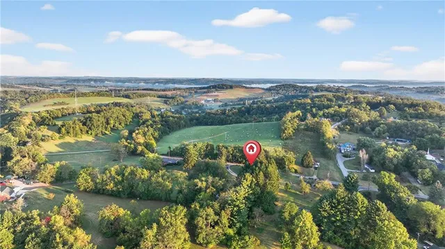 a view of lake and mountain