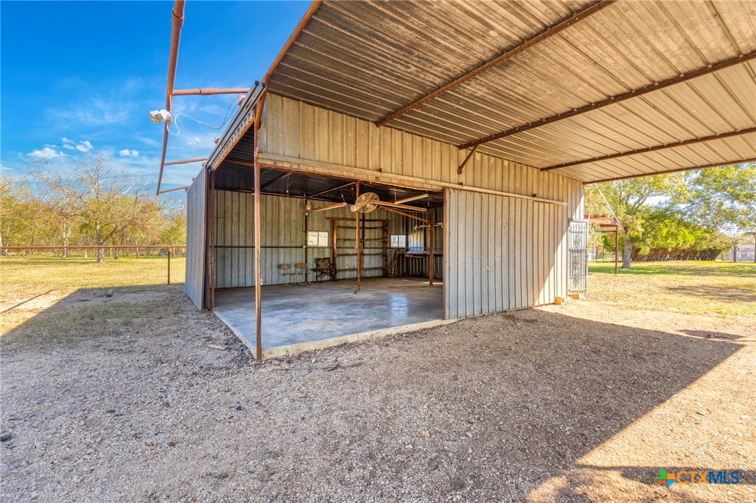 55 County Line Road Dale, TX 78616 - Photo 33 of 42 Workshop with 2 sliding doors
