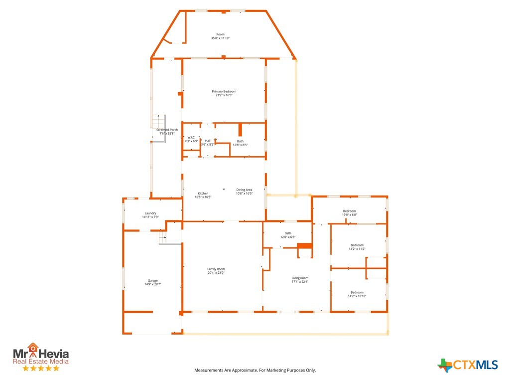 55 County Line Road Dale, TX 78616 - Photo 42 of 42 Floor plan, approximate measurements
