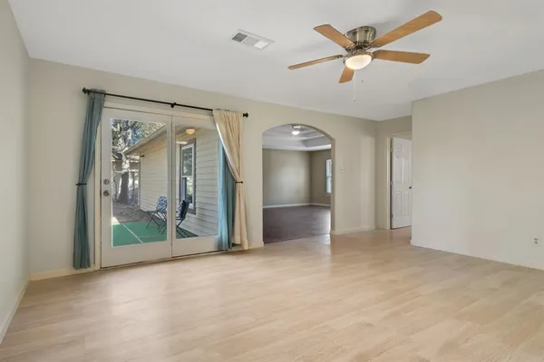wooden floor in an empty room