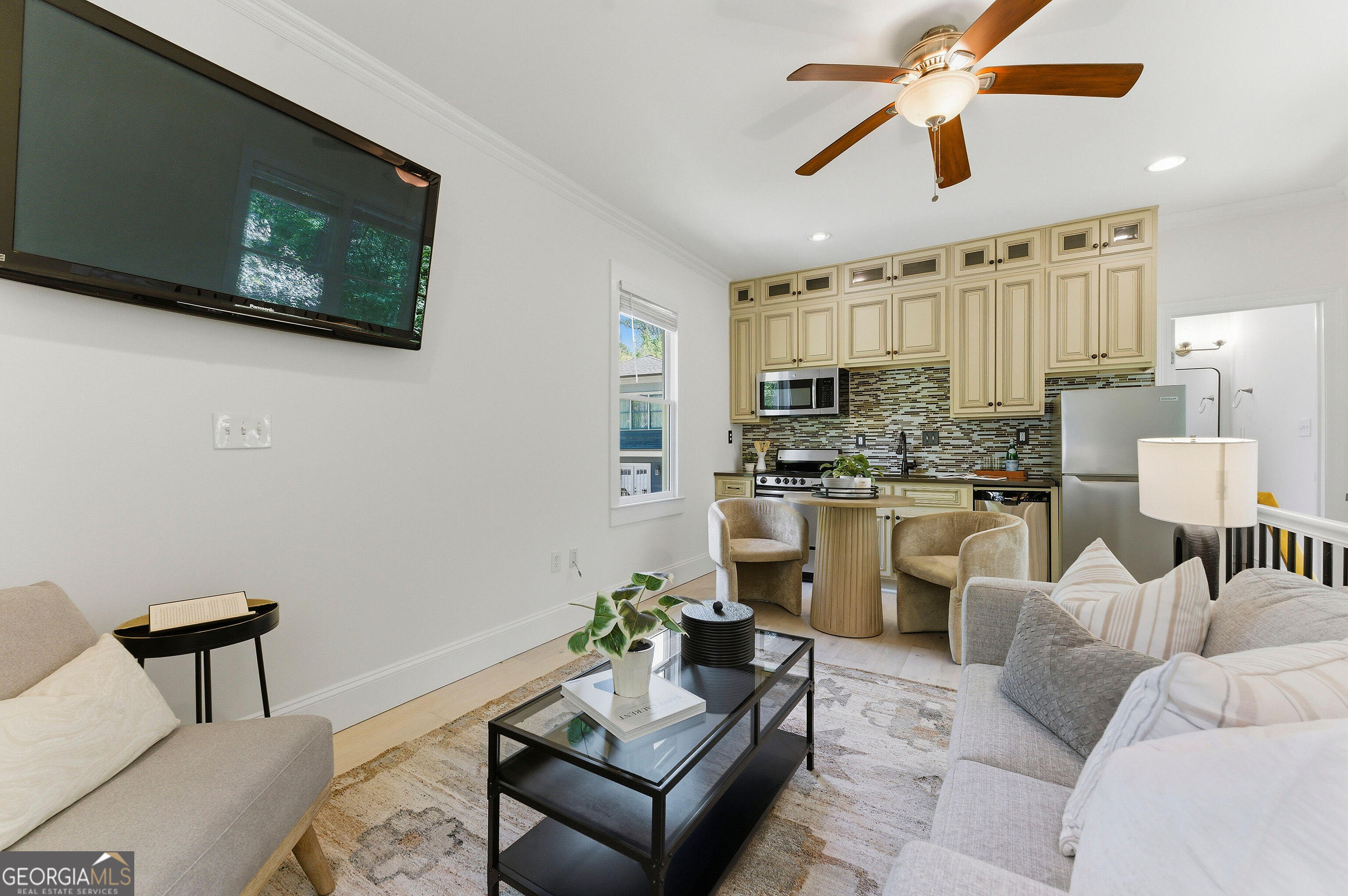104 Fairview Street Decatur, GA 30030 - Photo 31 of 39 a living room with furniture and kitchen view