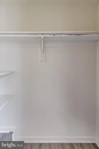 a close up view of racks on the wall