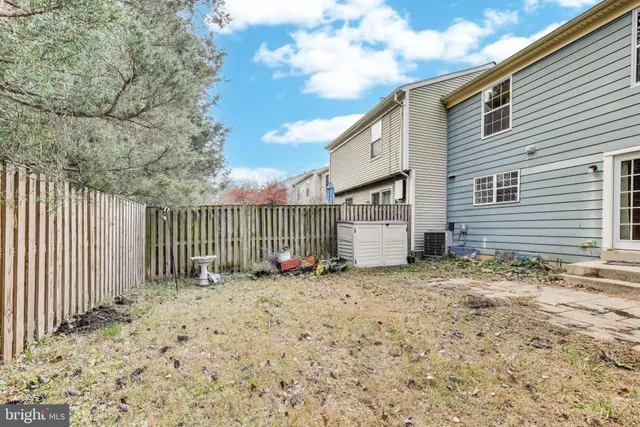a backyard of a house