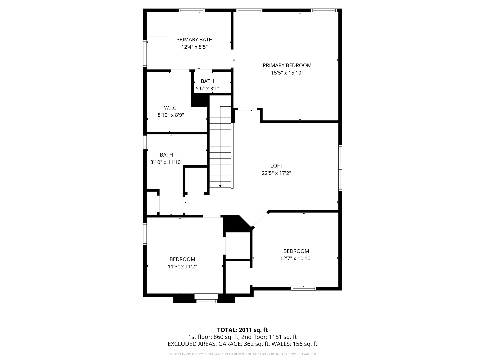 2707 Volute Houston, TX 77038 - Photo 27 of 28 2707 Volute Court second-floor plan