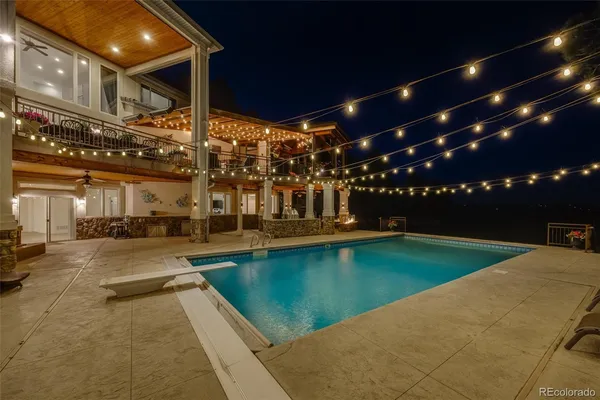 a view of a building and a yard